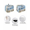 thumbnail image 2 of Fsddascl Coastal Wave Bliue Toaster Cover 2 Slice, Small Kitchen Appliance Covers, Ocean Oil Painting Sea Beach Plant Toaster Oven Cover with Loop, Bread Machine Cover Polyester Dust Cover, 2 of 5