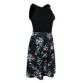 thumbnail image 1 of Milaget Robe Courte Maxi de Soirée pour Femme Sans Manches, Robe de Plage à Fleurs, Noire, m, 1 of 9
