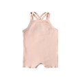 thumbnail image 1 of Qiylii Baby Girl Suspenders Romper, Vertical Strip Casual Outwear Jumpsuit, 1 of 6