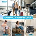 thumbnail image 5 of Gonex 8 Set Mesh Packing Cubes, Space-Saving Travel Luggage Organizers with Shoe & Laundry Bag for Suitcase & Carry On, 5 of 8