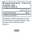 thumbnail image 2 of Vital Nutrients Ubiquinol CoQ10 100mg | Activated Form of Coenzyme Q10 | Potent Antioxidant to Support Cardiovascular and Brain Health | Gluten and Dairy Free | 60 Vegetarian Softgels, 2 of 5