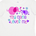 thumbnail image 4 of Inktastic My Nana Loves Me- Cute Elephants Boys or Girls Toddler T-Shirt, 4 of 5