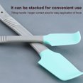thumbnail image 4 of Langgg Silicone Cake Spatula Heat-Resistant Cream Rubber Scraper Non-stick Kitchen Utensil for Mixing Baking, Purple, 4 of 7
