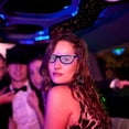 thumbnail image 3 of Labymos YJ002 Voice-control LED Glasses 10 Colors Optional Light Up El Wire Neon Rave Glasses, 3 of 5