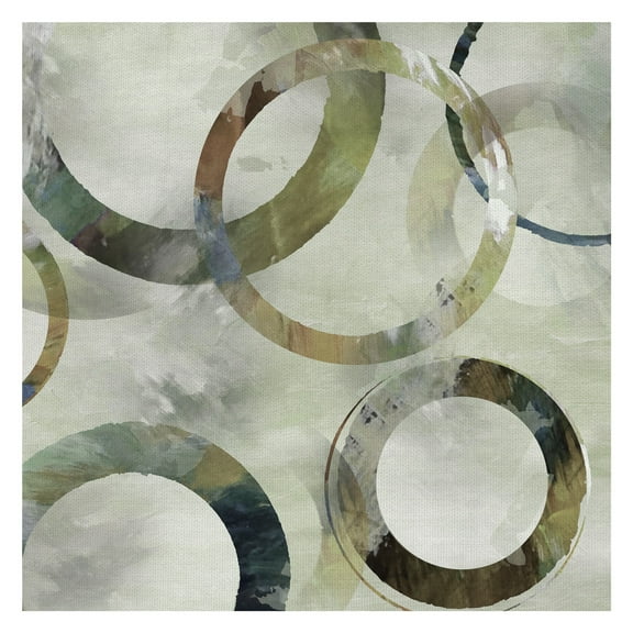 Rings Galore Spring Square II by Nan Wrapped Canvas Art Print