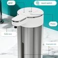 thumbnail image 5 of Automatic Motion Activated Soap Dispenser With Adjustable Output 304 Stainless Steel Hands complimentary Liquid Soap Dispenser For Bathroom Kitchen IPX5 Waterproof Rechargeable, 5 of 8