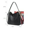 thumbnail image 4 of Montana West Hobo Bag for Women Crossbody Purse and Handbags Ladies Chic Shoulder Bags, Black, 4 of 7