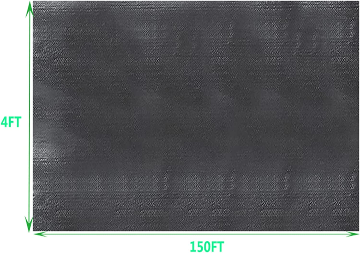 Waltyotur Garden Weed Barrier Landscape Fabric Heavy Duty Ground Cover Gardening Mat Outdoor Weed Control Cloth for Lawns Yards Greenhouse 150 FT