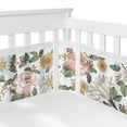 thumbnail image 6 of Sweet Jojo Designs Vintage Floral Pink Green and Yellow Crib Bedding + BreathableBaby Breathable Mesh Liner Pad, 6 of 6