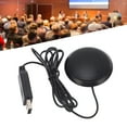 thumbnail image 1 of USB Microphone, Compact Size 10ft Pickup USB 360 Microphone  For Online Meetings For Online Class, 1 of 8
