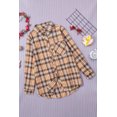 thumbnail image 4 of ABPHQTO Camisa de mujer de manga larga con botones y estampado a cuadros, 4 of 5