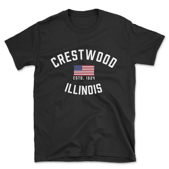 Crestwood Illinois Patriot Men's Cotton T-Shirt