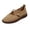 Brown, variant on Wensltd Women Wide Width Loafers Round Toe Flats for Spring Daily Walking Solid Color Black
