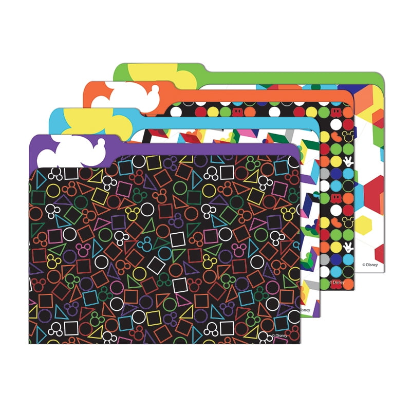 4 file folders (1 each of 4 different designs). Each file folder