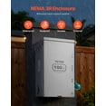 thumbnail image 5 of VEVOR 100A Generator Transfer Switch, 24000W Manual Transfer Switch, Heavy Duty Double-Throw Power Transfer Switch 120/240V, Meeting NEMA 3R Standards, for Outdoor, Indoor, and Portable Generator, 5 of 9