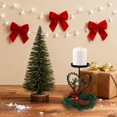 thumbnail image 5 of Christmas Reindeer & Heart Metal Candlestick - Table Centerpiece with Wreath & Red Berries - Festive Holiday Decor Enhancing Warm Ambiance for Christmas Gatherings & Home Tables, 5.31*4.33in, B, 5 of 6