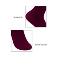 thumbnail image 4 of Calcetines de Nailon Transparente con puños Elásticos para mujer 2 Pares uxcell Borgoña Talla única, 4 of 7