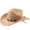 Brown, variant on SRZYMJ Western Cowboy Hat With Rolled Brim for And Outdoor Adventure Travel Riding Country Style