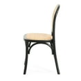 thumbnail image 4 of Rattan Seat Dining Chair Set of 2, Black Birch Wood Structure/No Assembly, Vintage Appeal in Dining Area, 4 of 7