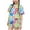 Blue, variant on Girls Outfit Sets, Crew Neck Printed 2PC Short Sleeve T-Shirts and Shorts Sets Pink Size 6 T