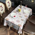 thumbnail image 6 of White Princess Castle Pattern Rectangle Tablecloth 60"x102",Waterproof Polyester Rectangle Table Cloth, Wipeable Spillproof Polyester Tablecloth for Dining, Camping, Indoor and Outdoor, 6 of 6