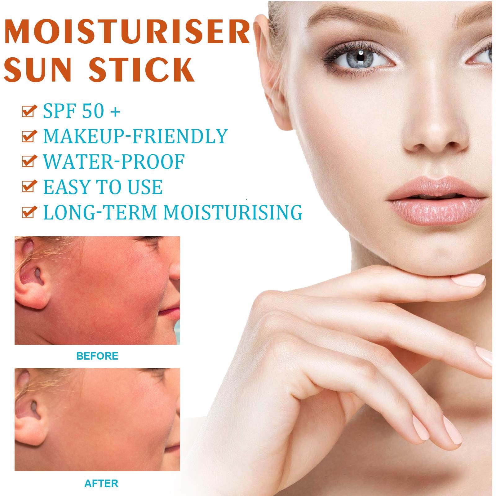 Vntub Clearance Under 5 Sunscreens Spf50 Moisturiser Sunscreen Stick, Don’T Let The Sun Damage Your Skin,20G
