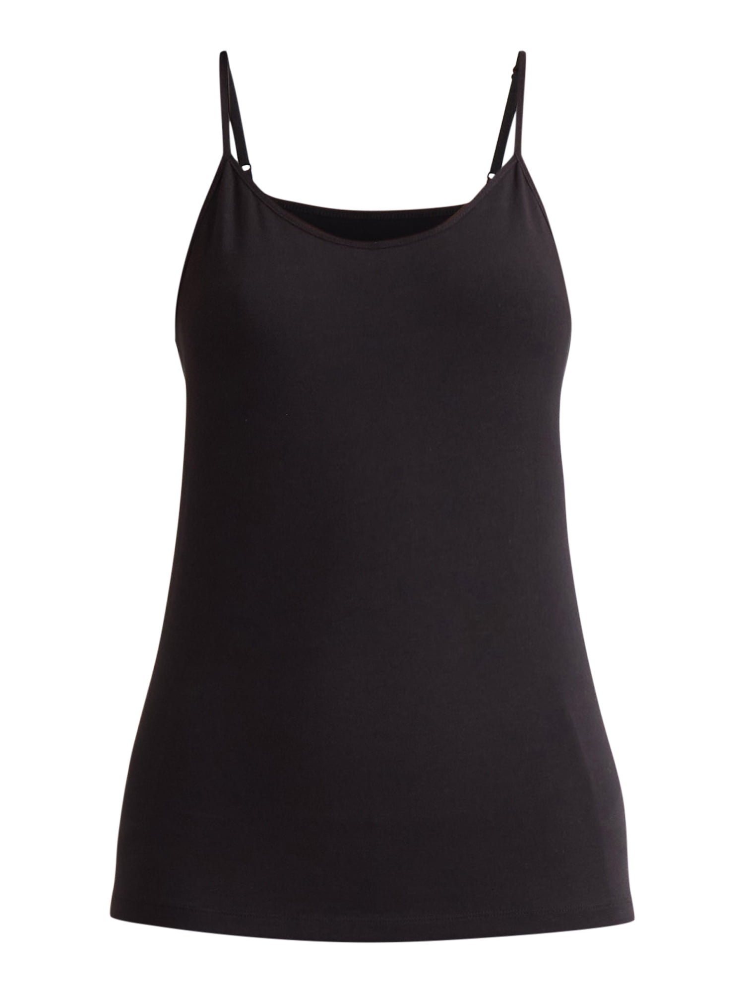 Time and Tru Women’s Cami Top with Adjustable Straps, Sizes XS-XXXL