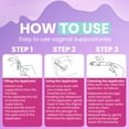 thumbnail image 6 of Hydro GYN Vaginal Moisturizer | Long Lasting for Vaginal Dryness & Irritation | Hyaluronic Acid & Vitamin E | Feminine Care Hormone Free | Pre and Post Menopausal | 12 Vaginal Suppositories, 6 of 7