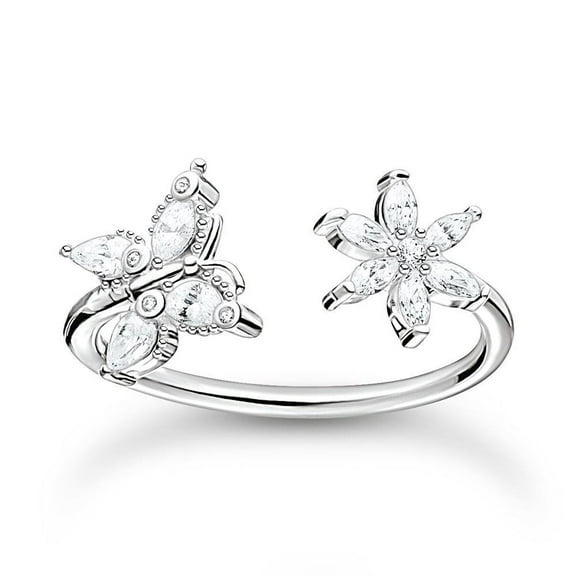 Spot Jewelry 2.3 Ct Marquise Cut Moissanite Ring for Gift - 14K White Gold Plated Ring for Women's - Gorgeous Anniversary Proposal Gift - Latest Floral Engagement Ring for Women's - Party Wear Ring