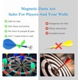 thumbnail image 3 of Magnetic Dart Board, Happiwiz Safe Party Games Indoor Outdoor, Cool Toy Gifts for 5 6 7 8 9 10 11 12 13 Year Old Boy, Double-Sided, 9pcs Safe Darts, Easily Hangs Anywhere, 3 of 8