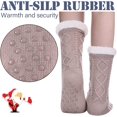 thumbnail image 3 of Womens Slipper Socks Winter Warm Fleece Lined Socks Cozy Soft Thick Fuzzy Non Slip Indoor Christmas Socks, 3 of 6