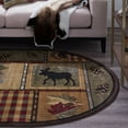 thumbnail image 6 of Nature Novelty 4' x 5' Oval Multi-Color Polypropylene Indoor Area Rug, 6 of 6