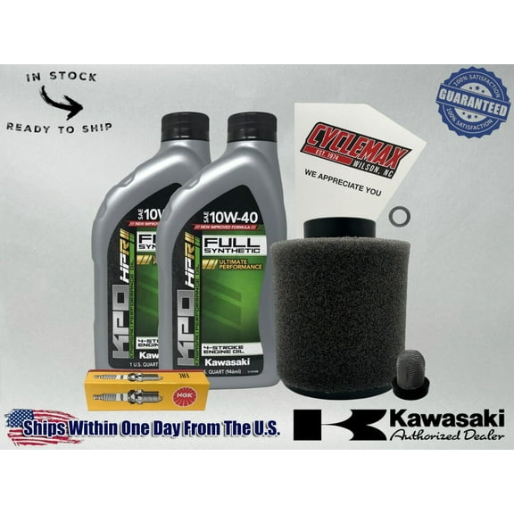 Cyclemax Full-Synthetic KPO Tune-Up Kit fits 2012-2025 Kawasaki BRUTE FORCE 300