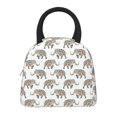 thumbnail image 3 of Vsdgher Insulated Lunch Bag Simple Bento Cooler Bag Lunch Tote Bag , Suitable for picnics, school, work (Indian Elephant Print ), 3 of 5