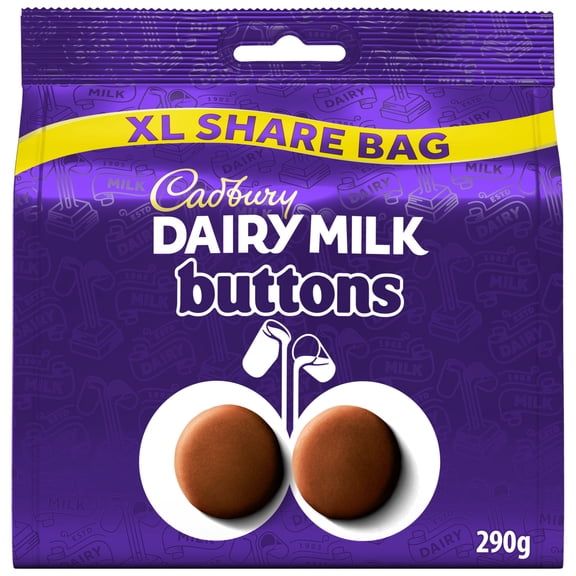 Cadbury Dairy Milk Giant Buttons 290G, Imported from Britain