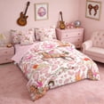 thumbnail image 2 of Erosebridal Pink Leopard Cowgirl Horse Cactus Print Twin Bedding Sets, Western Style Bedding Comforter Set for Girls, Pink Reversible 7-Piece, 2 of 6