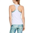 thumbnail image 2 of Under Armour Women's HeatGear Armour Racer Tank , White (100)/Metallic Silver , X-Large, 2 of 2