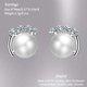 thumbnail image 3 of Pendientes de perlas, plata de ley 925, regalos de joyería fina para mujeres y niñas, joyas únicas de perlas pequeñas, 3 of 4