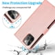 thumbnail image 4 of Funda tipo cartera de PU con tapa para iPhone 14 Pro, con cordón, ranuras para tarjetas, función atril, compatible con carga magnética, anticaídas y protección total., 4 of 5