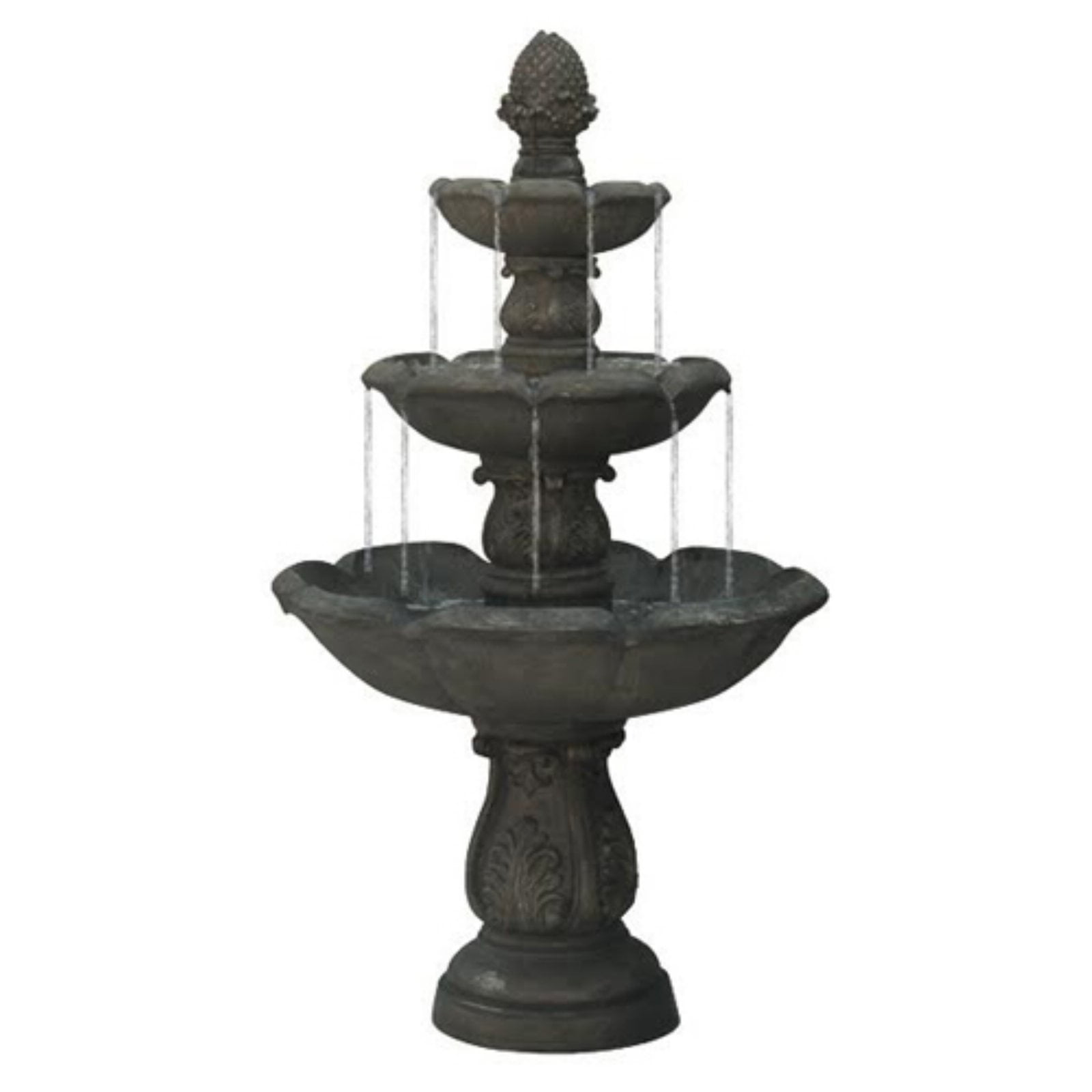 Northlight Floral Inspired 3 Tier Outdoor Water Fountain