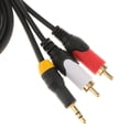 thumbnail image 3 of Adaptador Fuente de Teléfono Color Negro 3 s Soledad Conector macho de audio a macho RCA, 3 of 6
