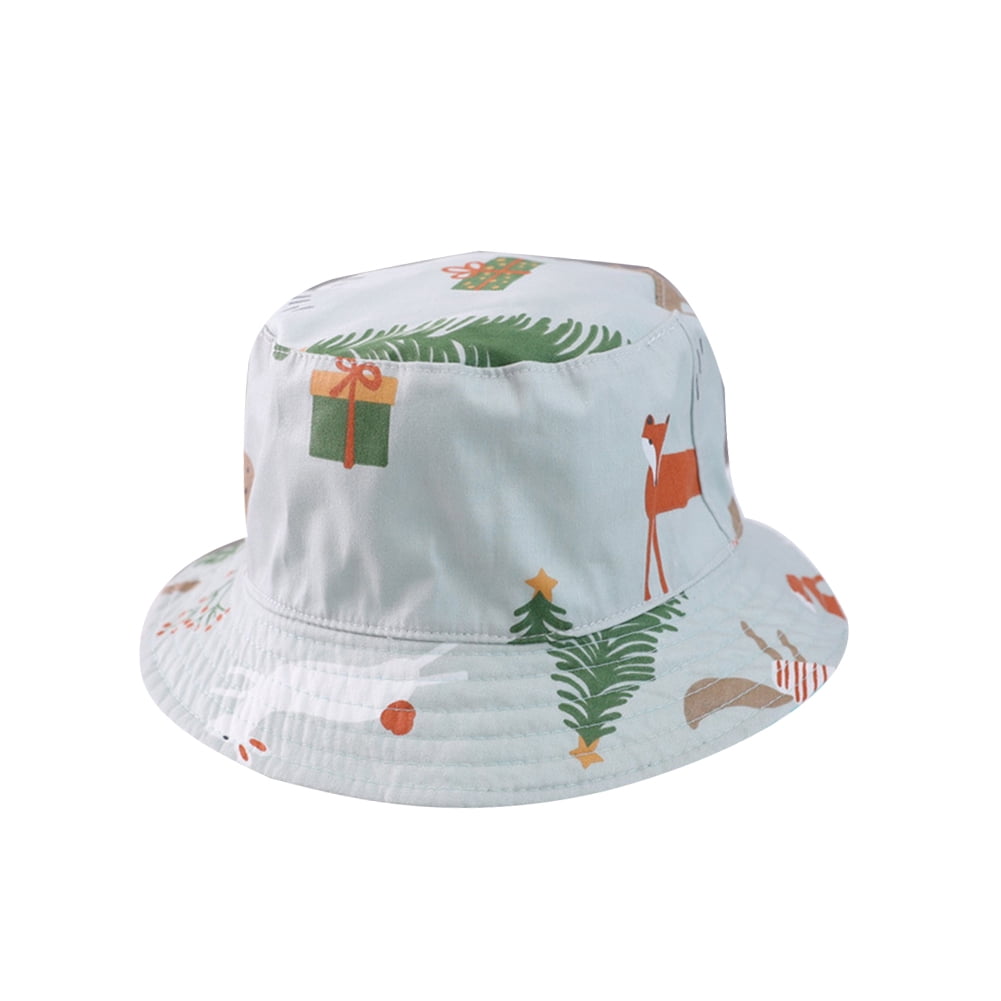 Fox Unisex Cotton Packable Black Travel Bucket Hat Fishing Cap