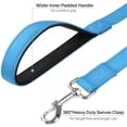 thumbnail image 3 of FunTags 4FT Reflective Dog Leash with Soft Padded Handle for Training,Walking Lead for Medium & Small Dogs,3/4 Inch Wide,SkyBlue, 3 of 7