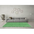 thumbnail image 3 of Ahgly Company Indoor Rectangle Abstract Emerald Green Modern Area Rugs, 2' x 3', 3 of 4