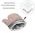 thumbnail image 6 of Naloa Rose Gold Marble Texture Oven Mitts and Pot Holders 4 pcs Set, Cooking Baking Grilling Kitchen Oven Glove for Cooking, 6 of 6