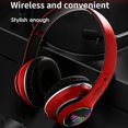 thumbnail image 2 of Bluelans St-l63 auriculares estéreo plegables inalámbricos compatibles con Bluetooth 5,0 con micrófono y luz Led, 2 of 5