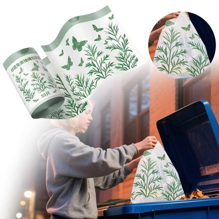 Home Decor Scented Bags for Home Use Tear Heavy Duty Kitchen Garbage Bags with Handles Large Size Drawstring Bags Rubbish Bags Practical Happy Day!