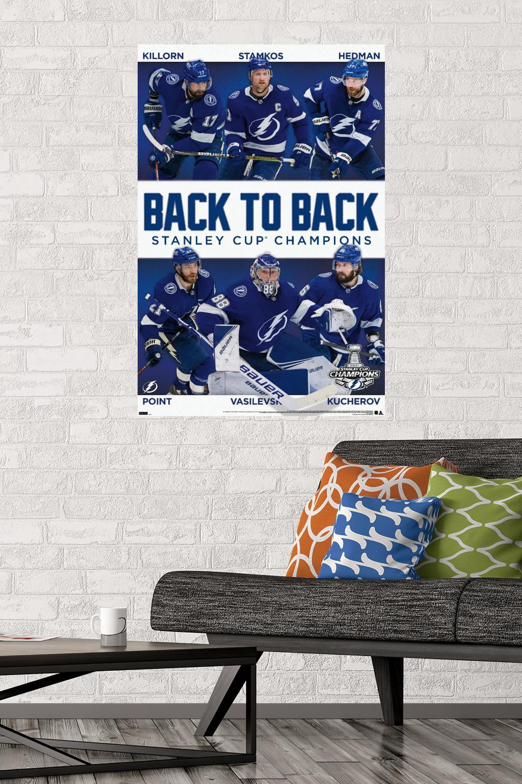 NHL Tampa Bay Lightning - 2021 NHL Stanley Cup Champions Wall Poster, 22.375" x 34"
