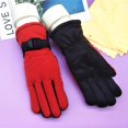 thumbnail image 4 of 1 par de guantes de ciclismo para niños, guantes suaves y gruesos y cálidos, guantes impermeables, 4 of 5