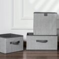 thumbnail image 2 of Bangcool Storage Basket Fabric Portable Sturdy Storage Bin Storage Organizer for Clothes, 2 of 10